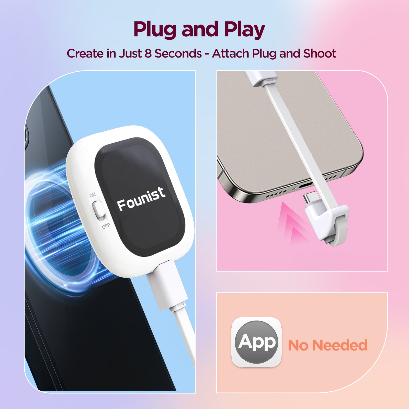 BrexLink × Founist Phone Vlog Selfie Monitor Screen